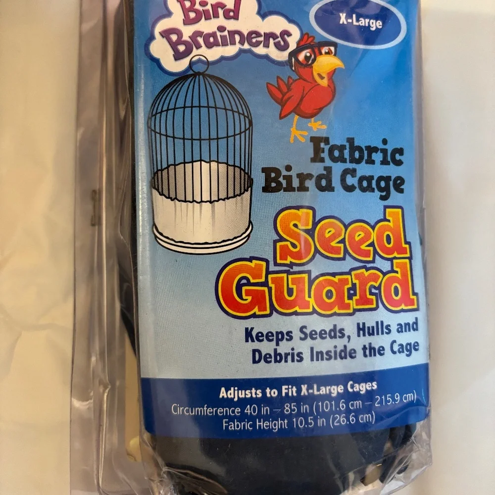JT Birdie Bloomers Fabric Seed Guard 40X 85X10.5 Inch Super Blue Bird Brainers